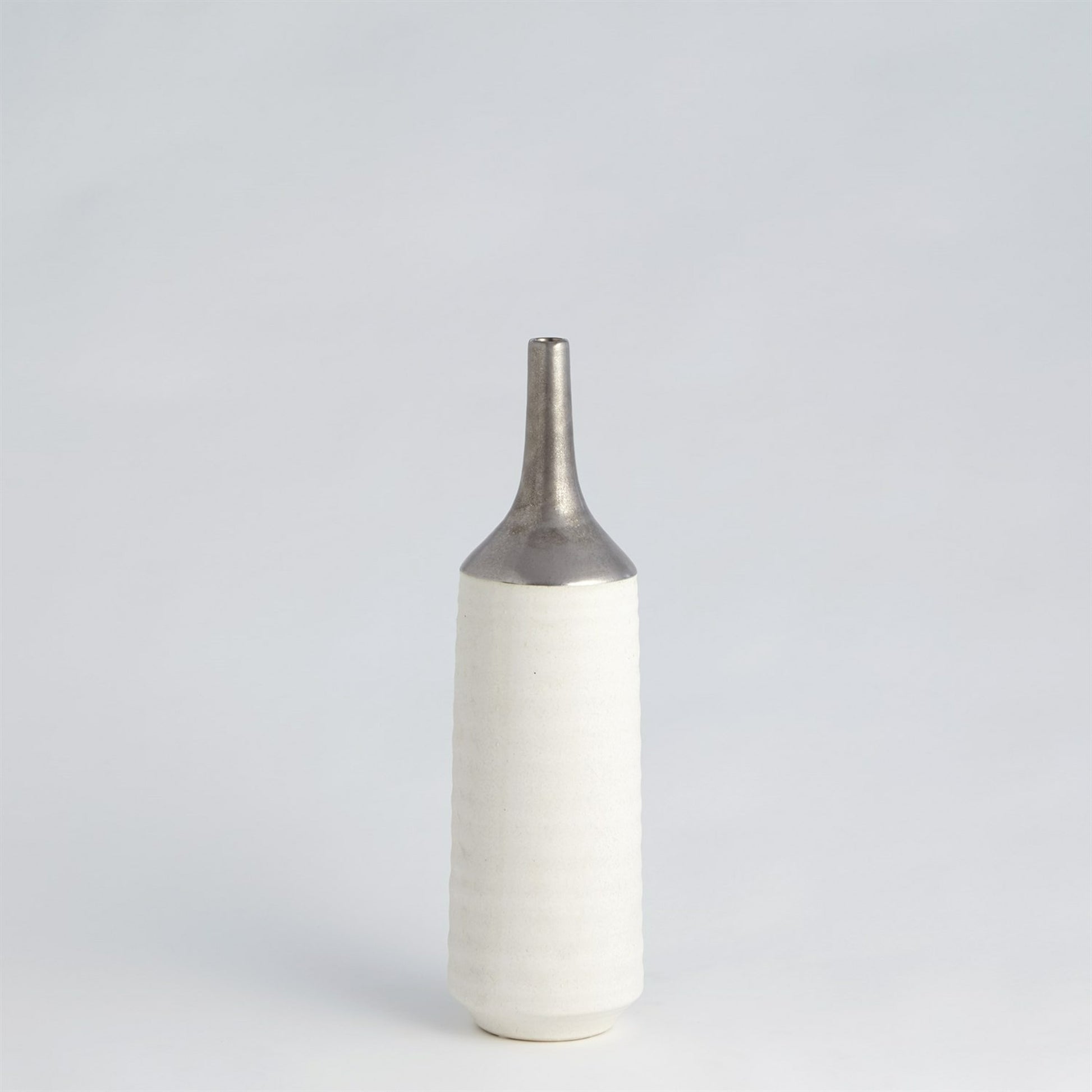 Two Toned Vase by Global Views in gold. Made from ceramic in a eclectic & global style.