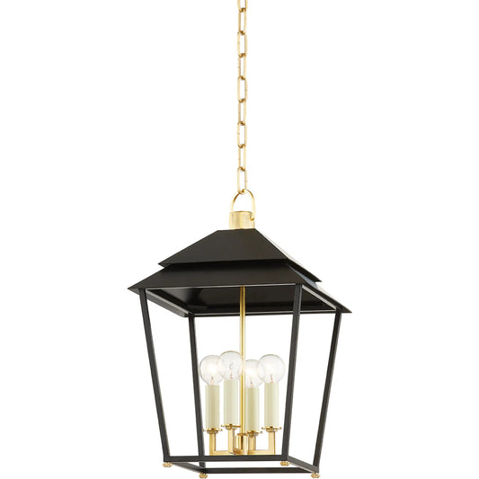 Natick Lantern by Hudson Valley. Made from steel in a modern style.