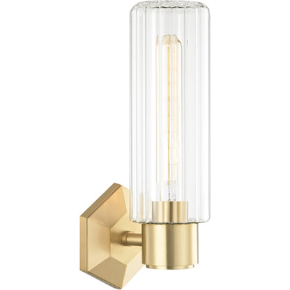 Roebling Wall Sconce by Hudson Valley. Made from brass in a modern style.