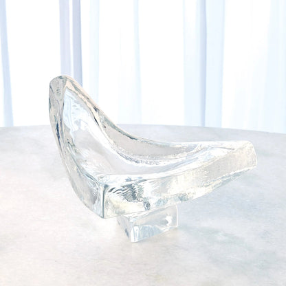 Triangle Slab Bowl by Global Views. Made from glass in a eclectic & global style.