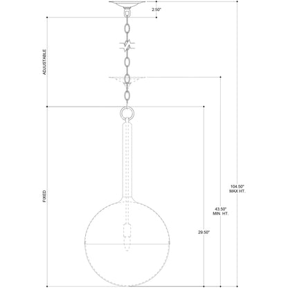 Moonward Pendant by Currey and Company in antique brass, opaque white. Made from metal, glass in a modern style.
