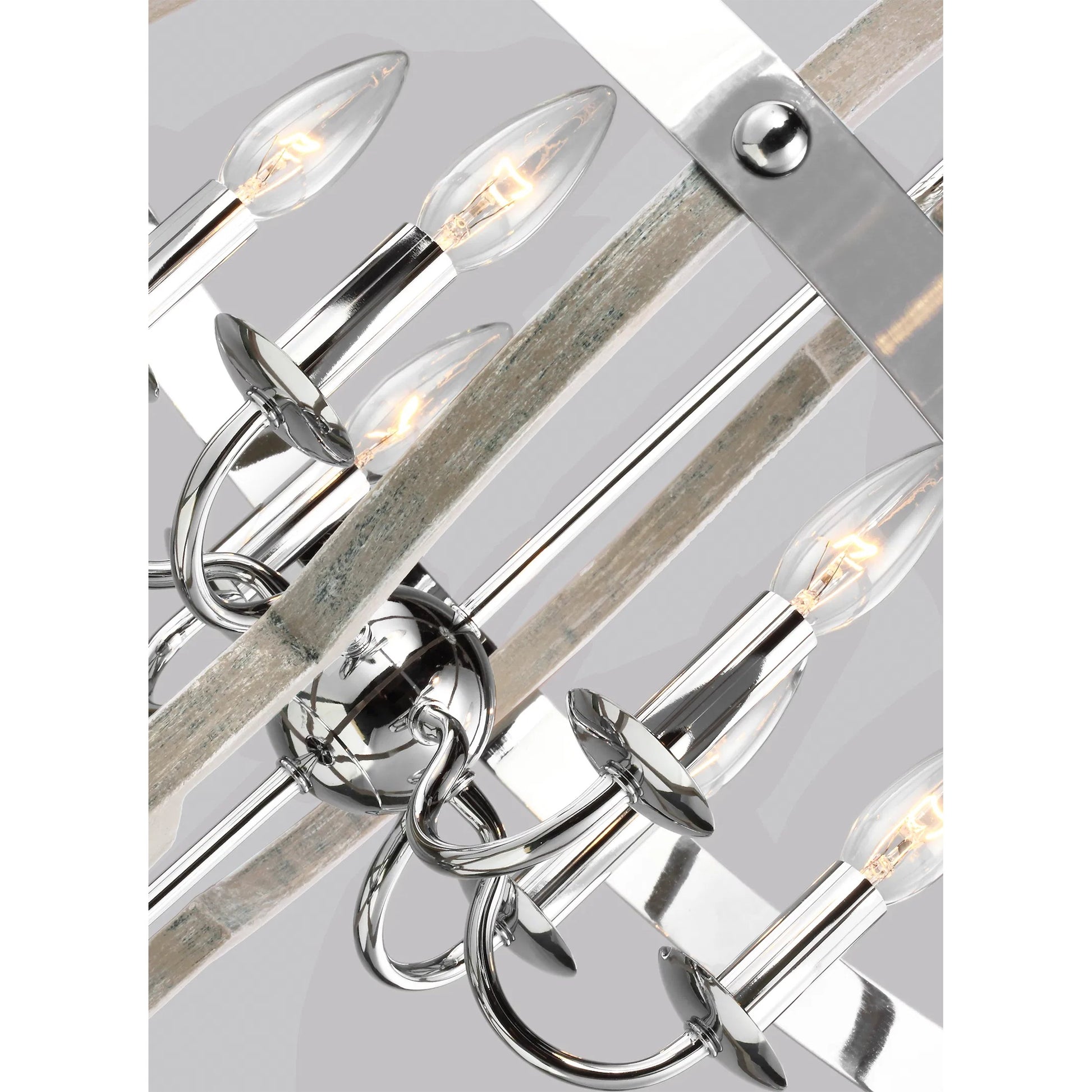 Socorro Six Light Hall / Foyer by Visual Comfort & Co. in stardust. Made from steel in a traditional style.