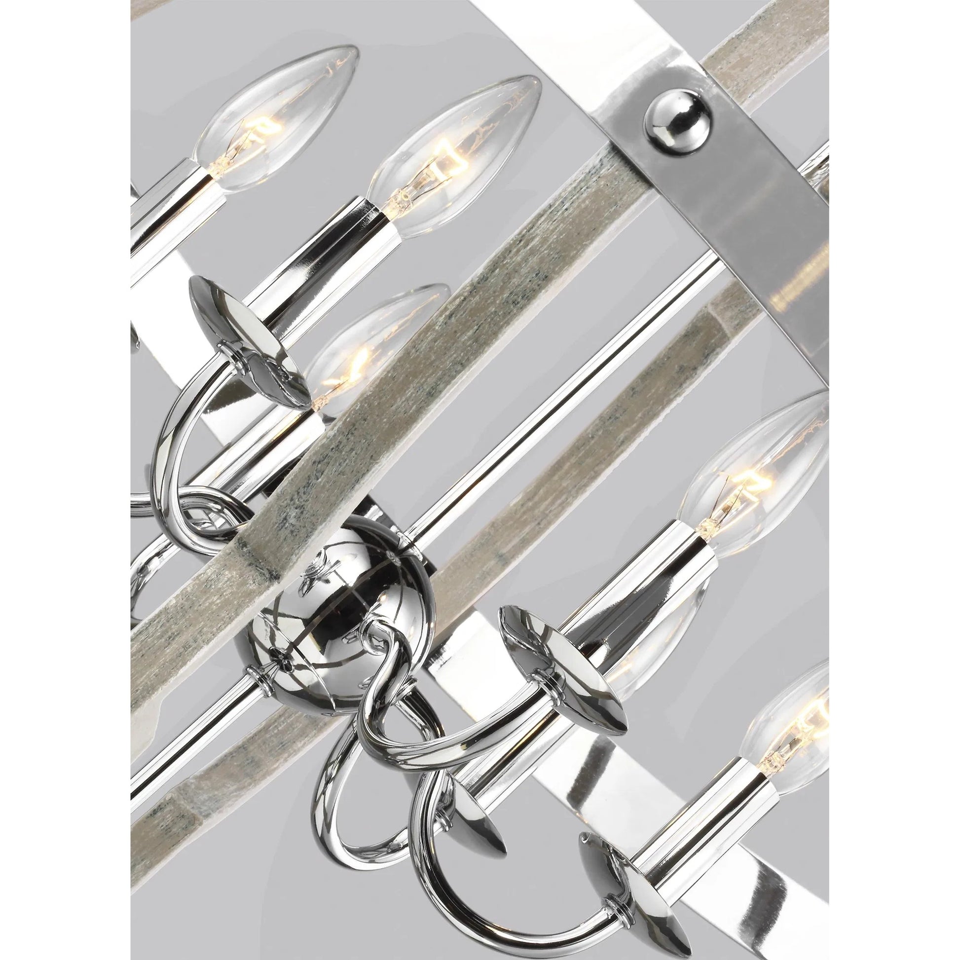 Socorro Six Light Hall / Foyer by Visual Comfort & Co. in stardust. Made from steel in a traditional style.