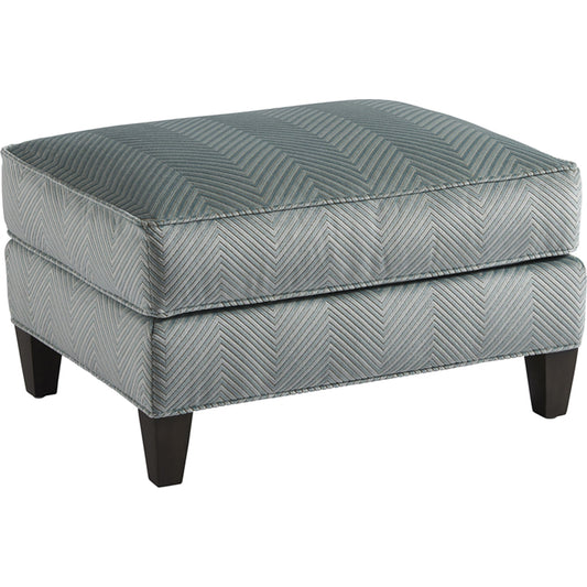 Malcolm Ottoman by Lexington in blue. Made from unique in a traditional style.