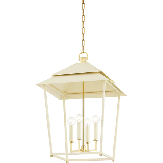 Natick Lantern by Hudson Valley. Made from steel in a modern style.