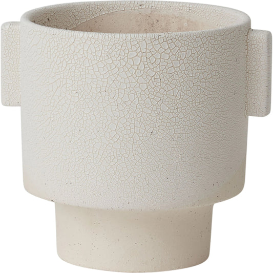 Milton Pot by Accent Decor in white. Made from ceramic in a modern style.