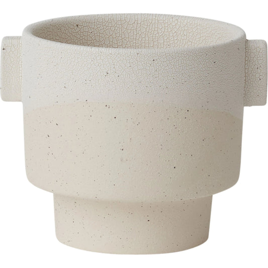 Milton Pot by Accent Decor in white. Made from ceramic in a modern style.