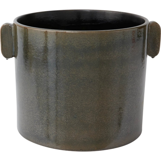 Clark Pot by Accent Decor in black. Made from ceramic in a modern style.