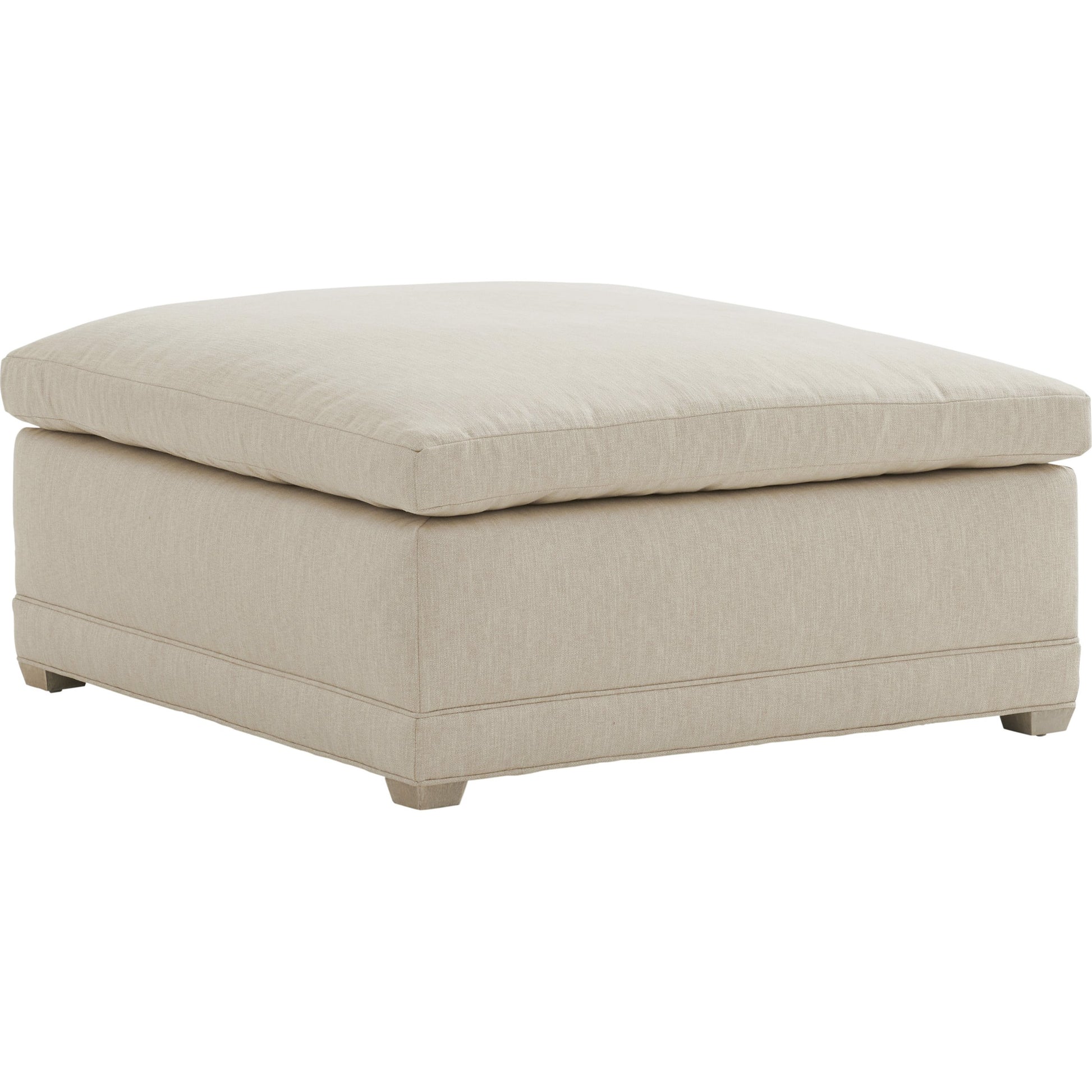 Colony Ottoman by Barclay Butera. Made from unique in a transitional style.