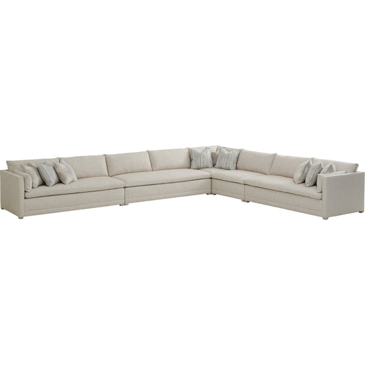 Wide Colony Sectional by Lexington in shell. Made from unique in a modern style.