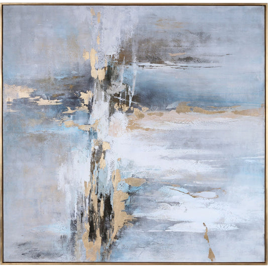 Road Less Traveled Abstract Art by Uttermost in multi. Made from canvas, pine wood, acrylic in a modern style.