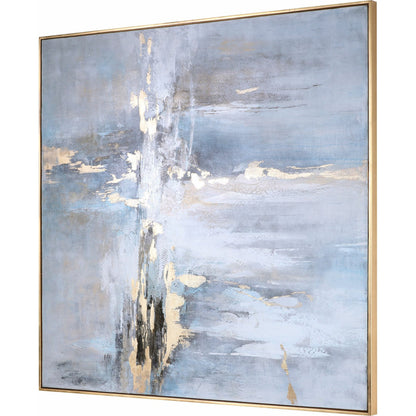 Road Less Traveled Abstract Art by Uttermost in multi. Made from canvas, pine wood, acrylic in a modern style.