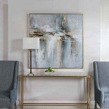 Road Less Traveled Abstract Art by Uttermost in multi. Made from canvas, pine wood, acrylic in a modern style.