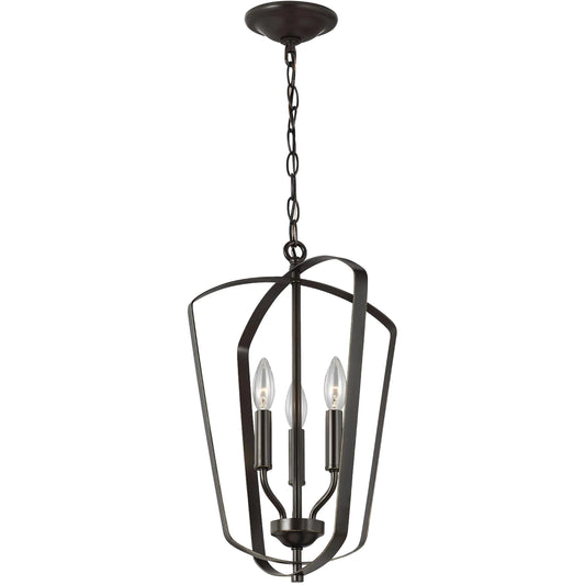 Romee Small Three Light Hall / Foyer by Visual Comfort & Co. in bronze. Made from steel in a unique style.