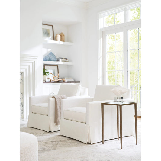 Beach Club Swivel Chair by Lexington in white and white. Made from unique in a modern style.