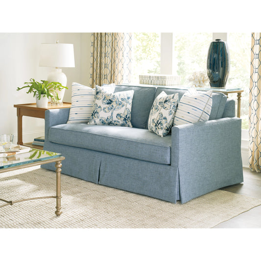 Sandpiper Demi Sofa by Lexington in blue. Made from unique in a modern style.