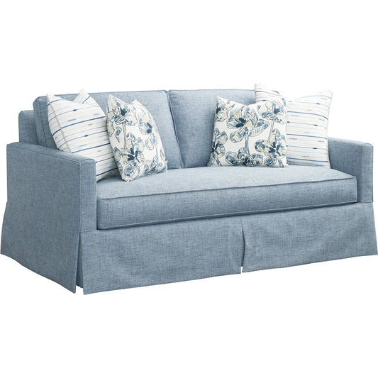 Sandpiper Demi Sofa by Lexington in blue. Made from unique in a modern style.