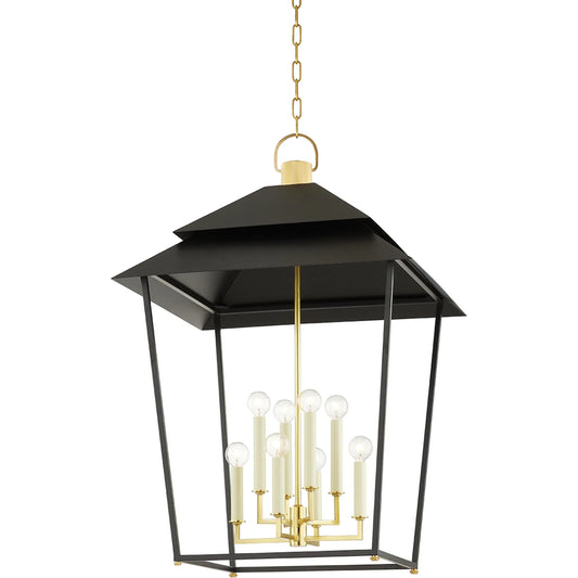 Natick Lantern by Hudson Valley. Made from steel in a modern style.