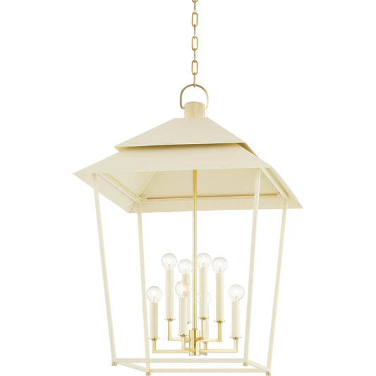 Natick Lantern by Hudson Valley. Made from steel in a modern style.