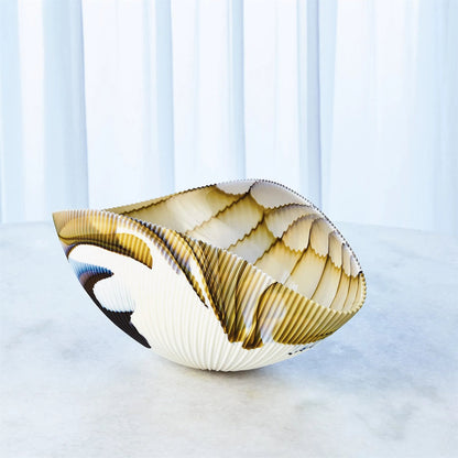 Pleated Bowl by Global Views. Made from unique in a eclectic & global style.