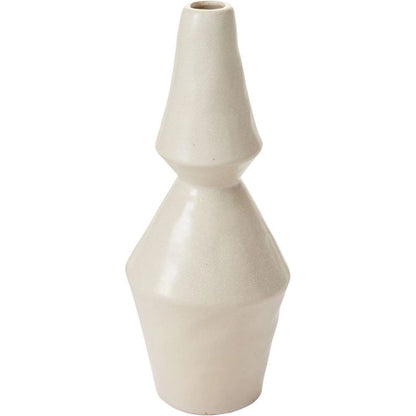 Granada Vase by Accent Decor in white. Made from ceramic in a modern style.