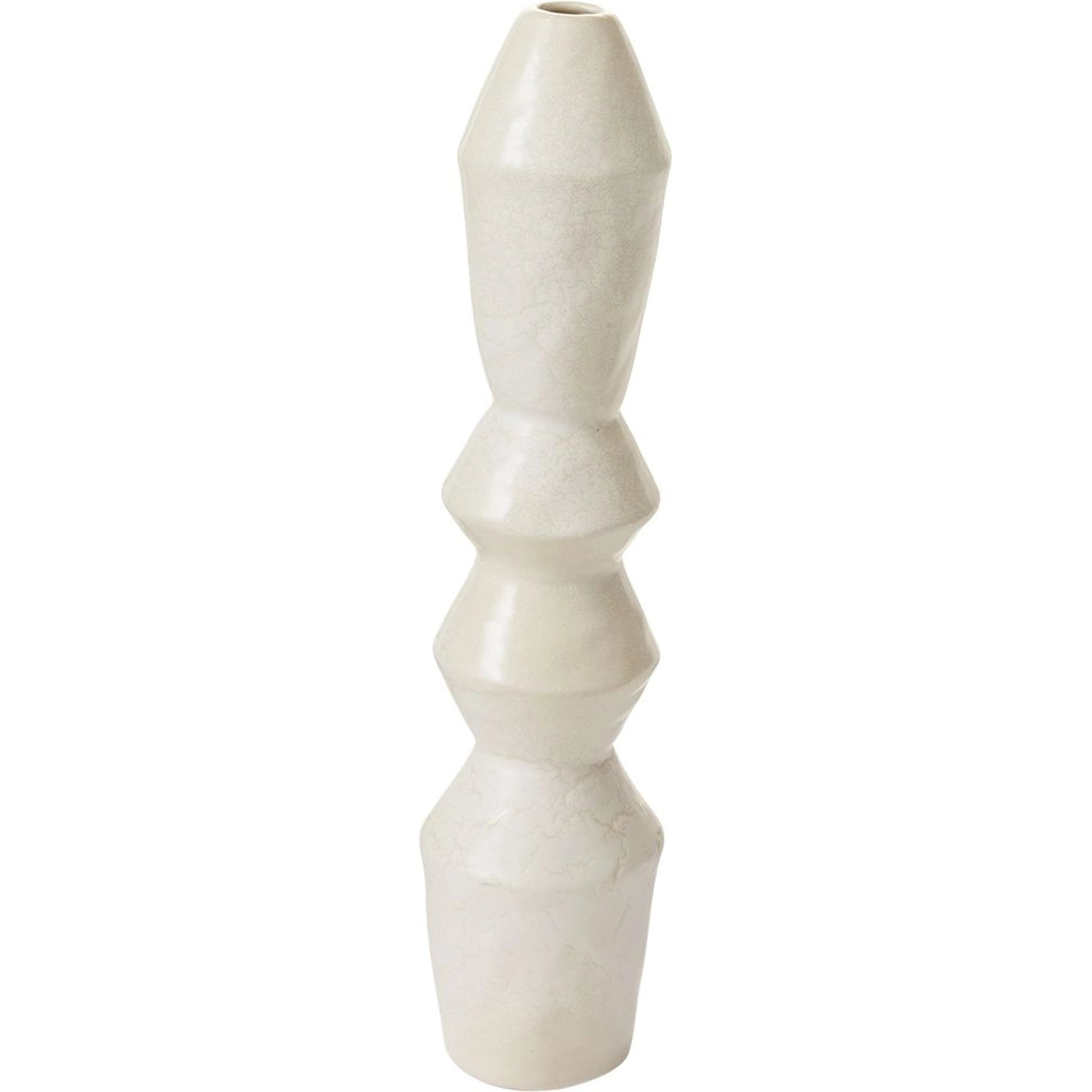 Granada Vase by Accent Decor in white. Made from ceramic in a modern style.