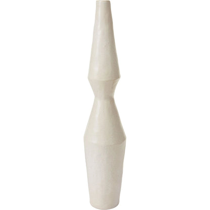 Granada Vase by Accent Decor in white. Made from ceramic in a modern style.