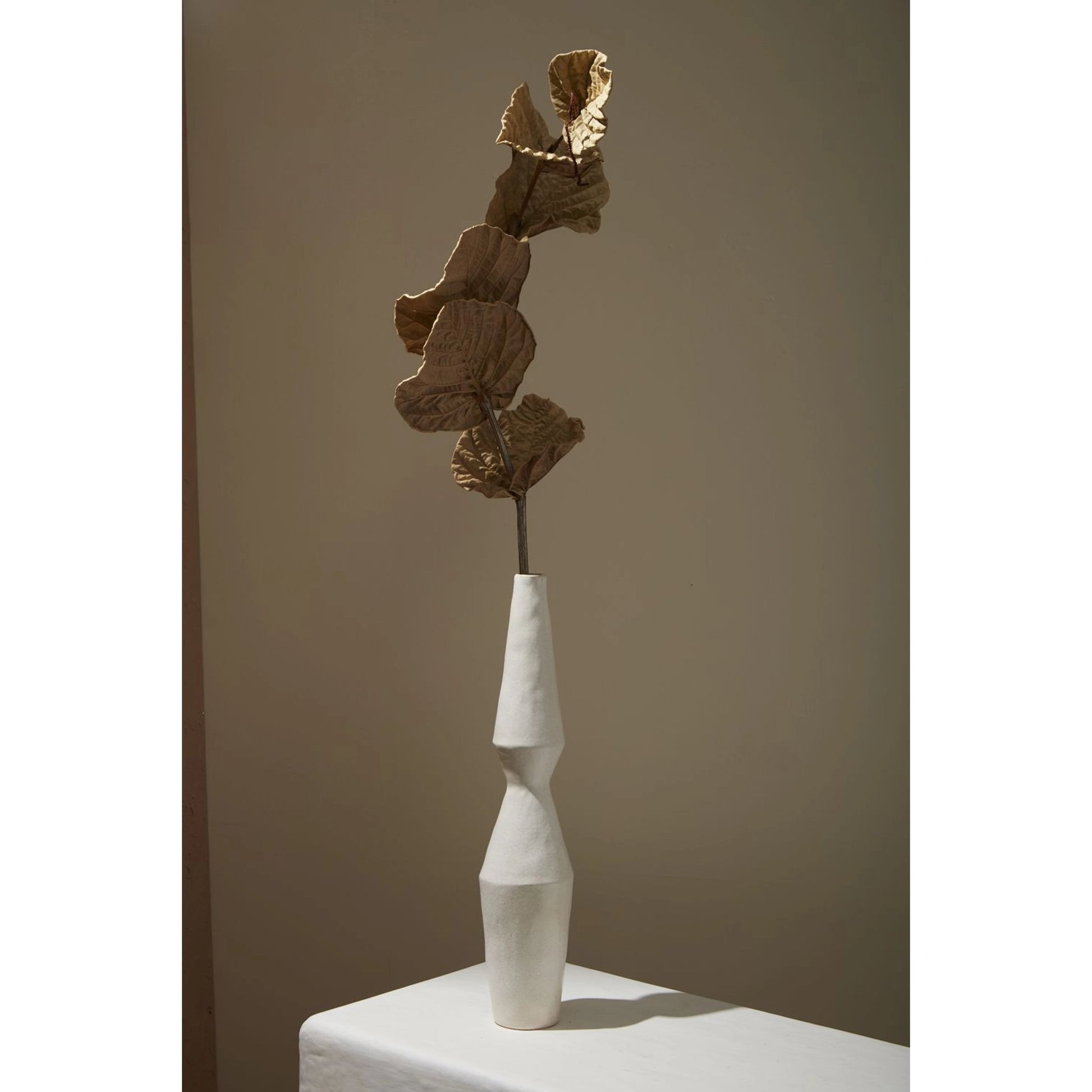 Granada Vase by Accent Decor in white. Made from ceramic in a modern style.