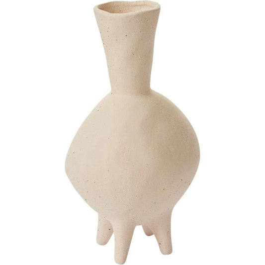Prado Vase by Accent Decor in off-white. Made from ceramic in a modern style.