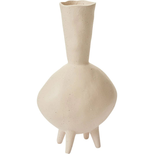 Prado Vase by Accent Decor in off-white. Made from ceramic in a modern style.