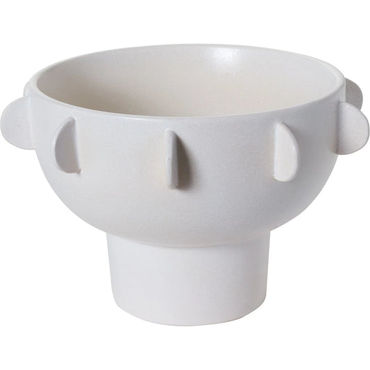 Reverie Bowl by Accent Decor in off-white. Made from ceramic in a modern style.