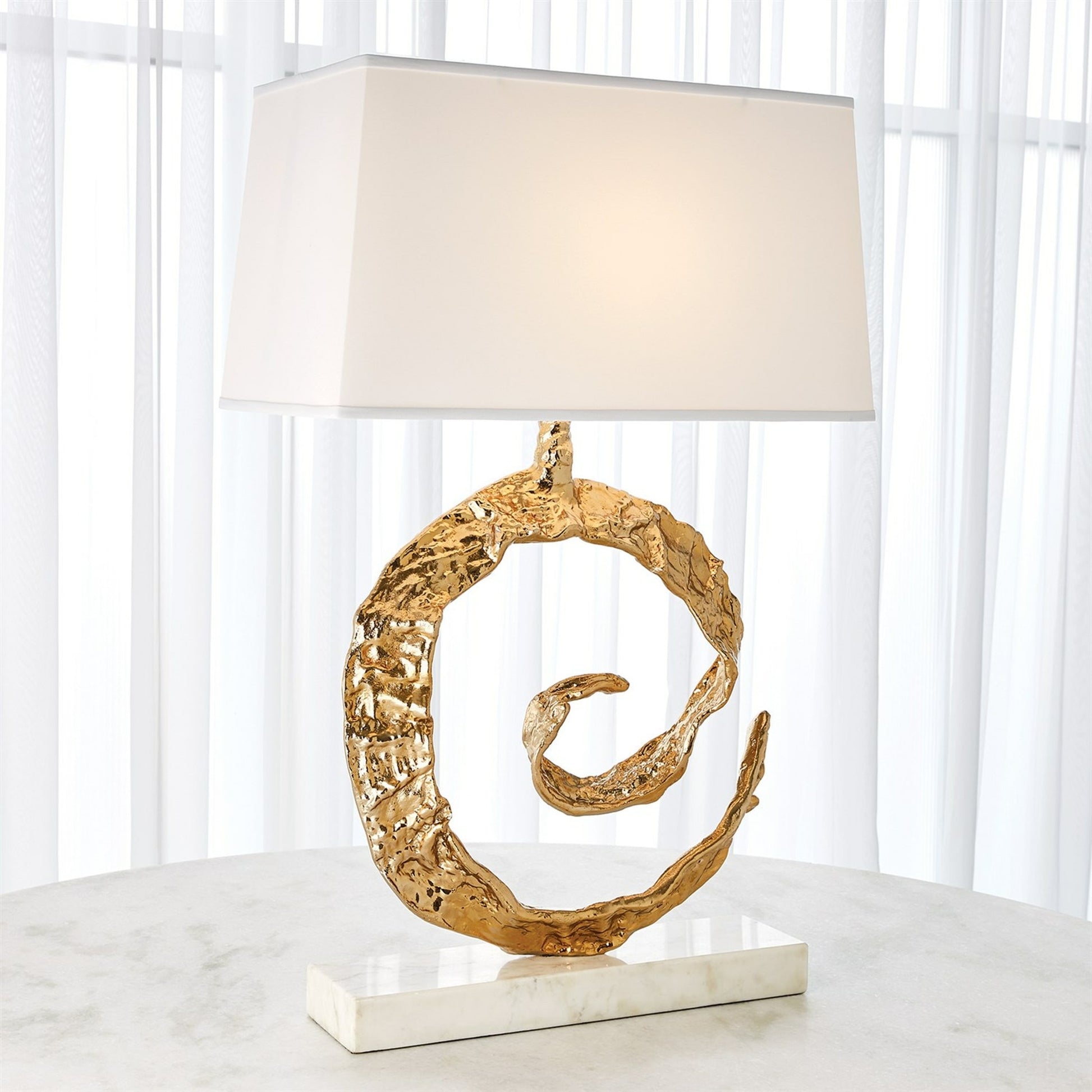 Swirl Lamp by Global Views. Made from unique in a modern style.