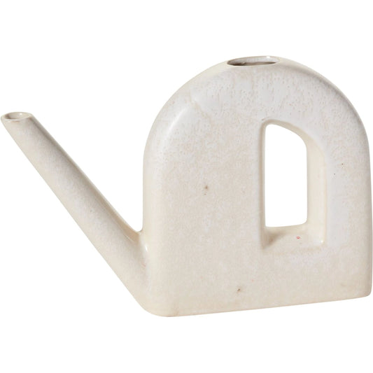 Bel Air Watering Can by Accent Decor in white. Made from ceramic in a modern style.