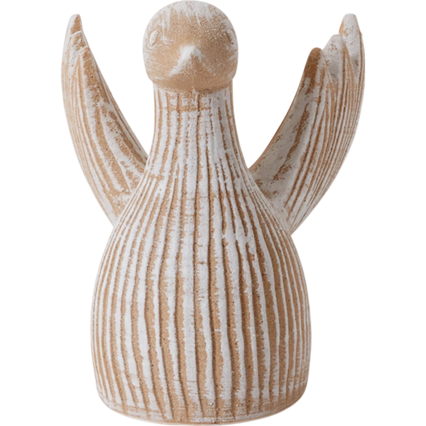 001 SI-2162669 | Primary Silo | Allegory Bird Sculpture by Accent Decor in off-white. Made from ceramic in a cottage & farmhouse style.