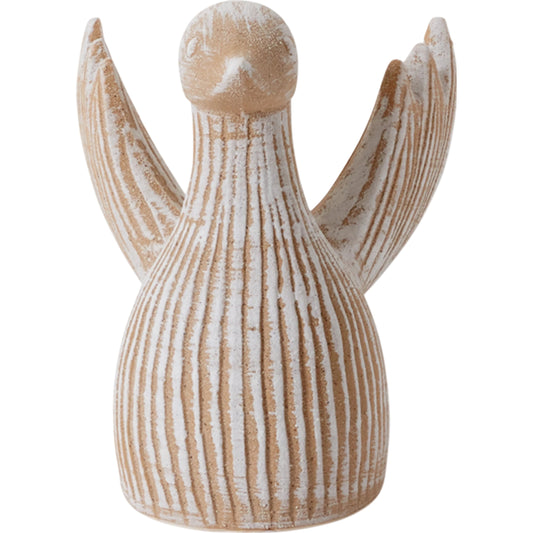Allegory Bird Sculpture by Accent Decor in off-white. Made from ceramic in a cottage & farmhouse style.