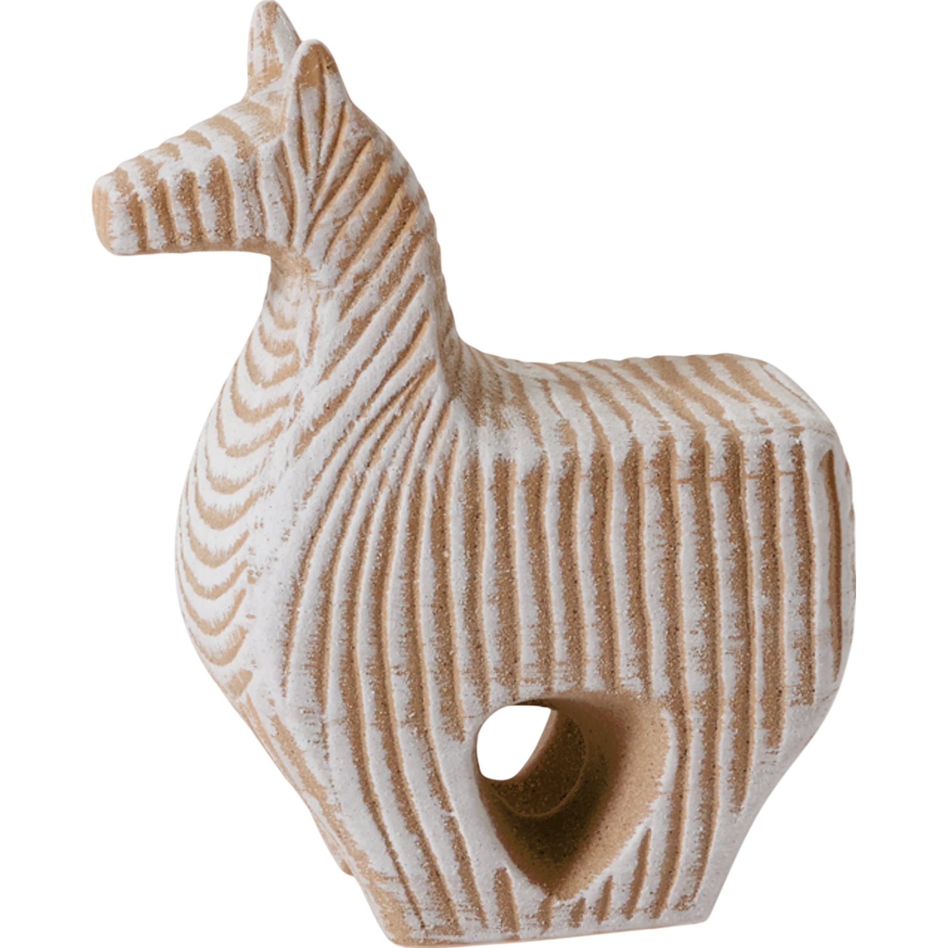 Allegory Horse Sculpture by Accent Decor in off-white. Made from ceramic in a cottage & farmhouse style.
