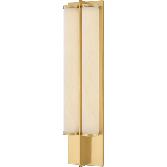 Northfield Wall Sconce by Hudson Valley in aged brass. Made from unique in a transitional style.