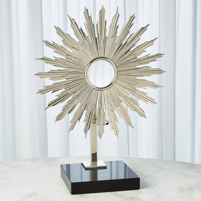 Lumiere by Global Views in nickel. Made from brass, granite in a transitional style.