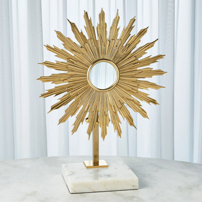 Lumiere by Global Views in nickel. Made from brass, granite in a transitional style.