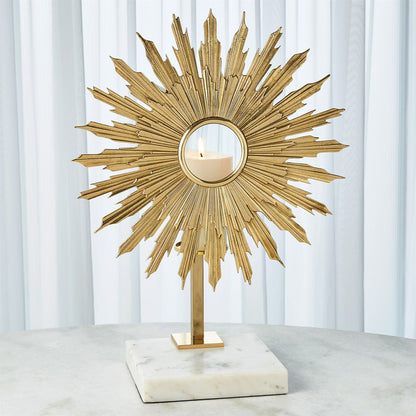 Lumiere by Global Views in nickel. Made from brass, granite in a transitional style.