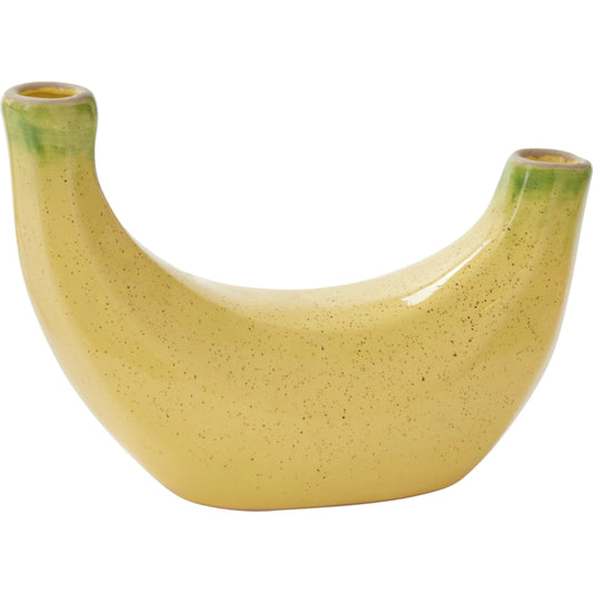 Banana Budvase by Accent Decor in yellow. Made from ceramic in a unique style.