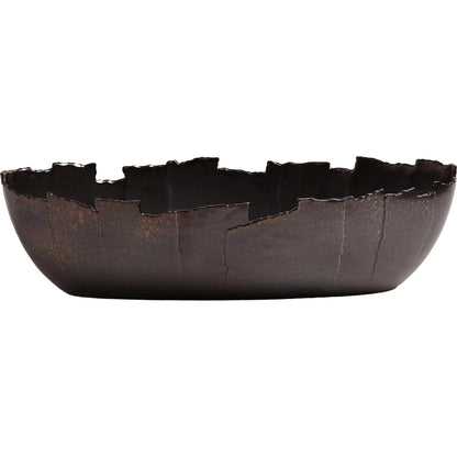 San Andreas Bowl by Global Views in reactive bronze. Made from ceramic in a eclectic & global style.