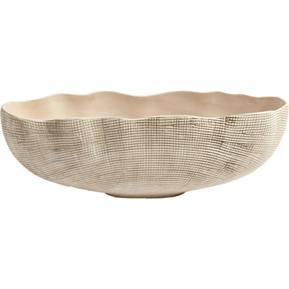 Sisal Oval Bowl by Global Views. Made from ceramic in a coastal style.