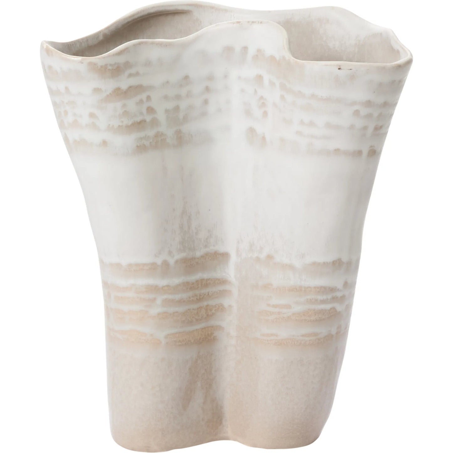 002 SI-2539488 | Primary Silo | Claribel Vase by Accent Decor in off, white. Made from ceramic in a unique style.