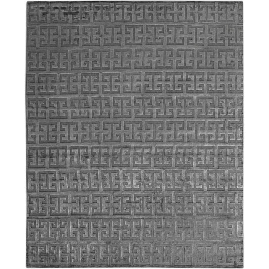 Kingsley 5165 Rug by Exquisite Rugs in aqua. Made from bamboo silk in a unique style.