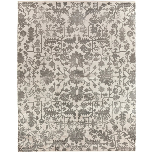 Carrera 5169 Rug by Exquisite Rugs in ash. Made from viscose in a unique style.