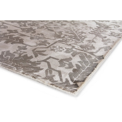 Carrera 5169 Rug by Exquisite Rugs in ash. Made from viscose in a unique style.