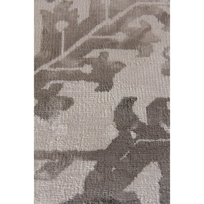 Carrera 5169 Rug by Exquisite Rugs in ash. Made from viscose in a unique style.