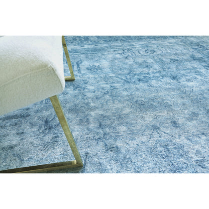 Antique'd Silk Rug by Exquisite Rugs. Made from bamboo silk in a unique style.