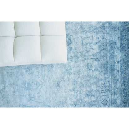 Antique'd Silk Rug by Exquisite Rugs. Made from bamboo silk in a unique style.
